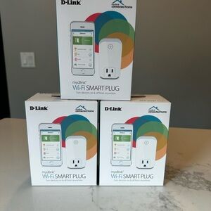 Set of (3) D-Link Wi-Fi Smart Plugs (Model DSP-W110)